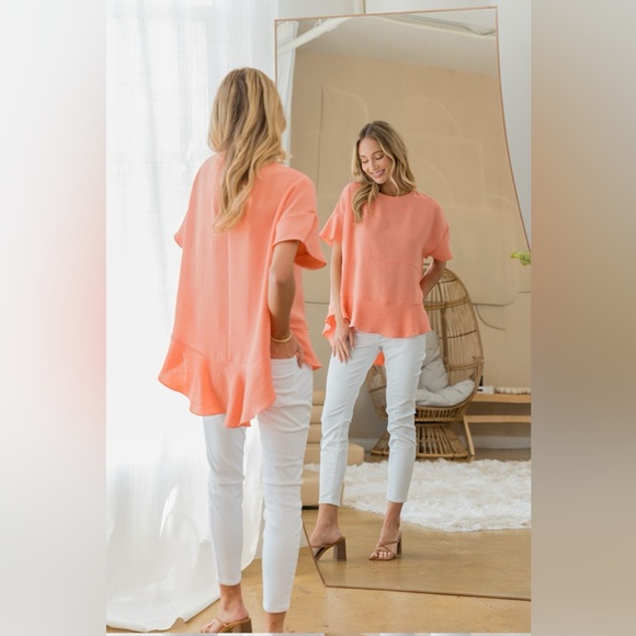 Sew In Love Round Neck Ruffled Top - Picture 5 of 5